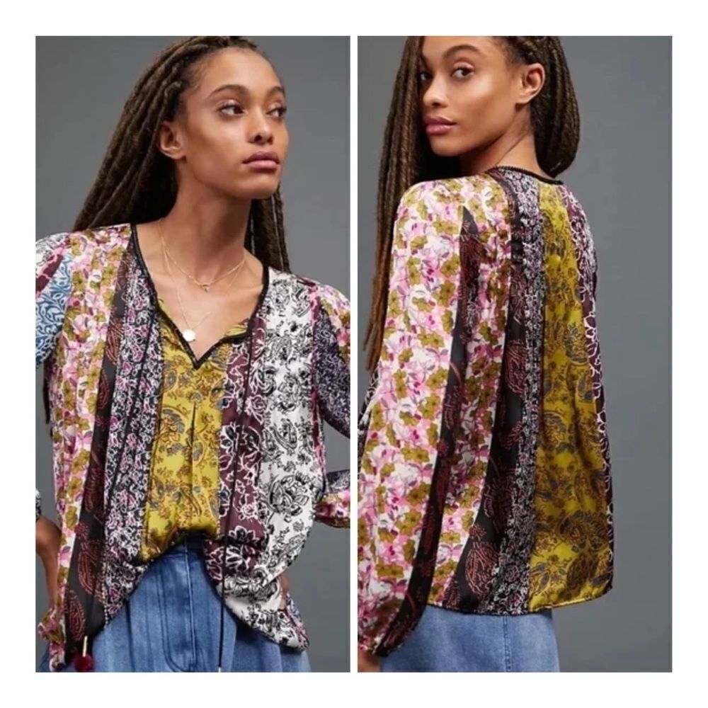 NWT Anthropologie Daniel Rainn Corinne Corinne Blouse size XXS Petite - Picture 4 of 12